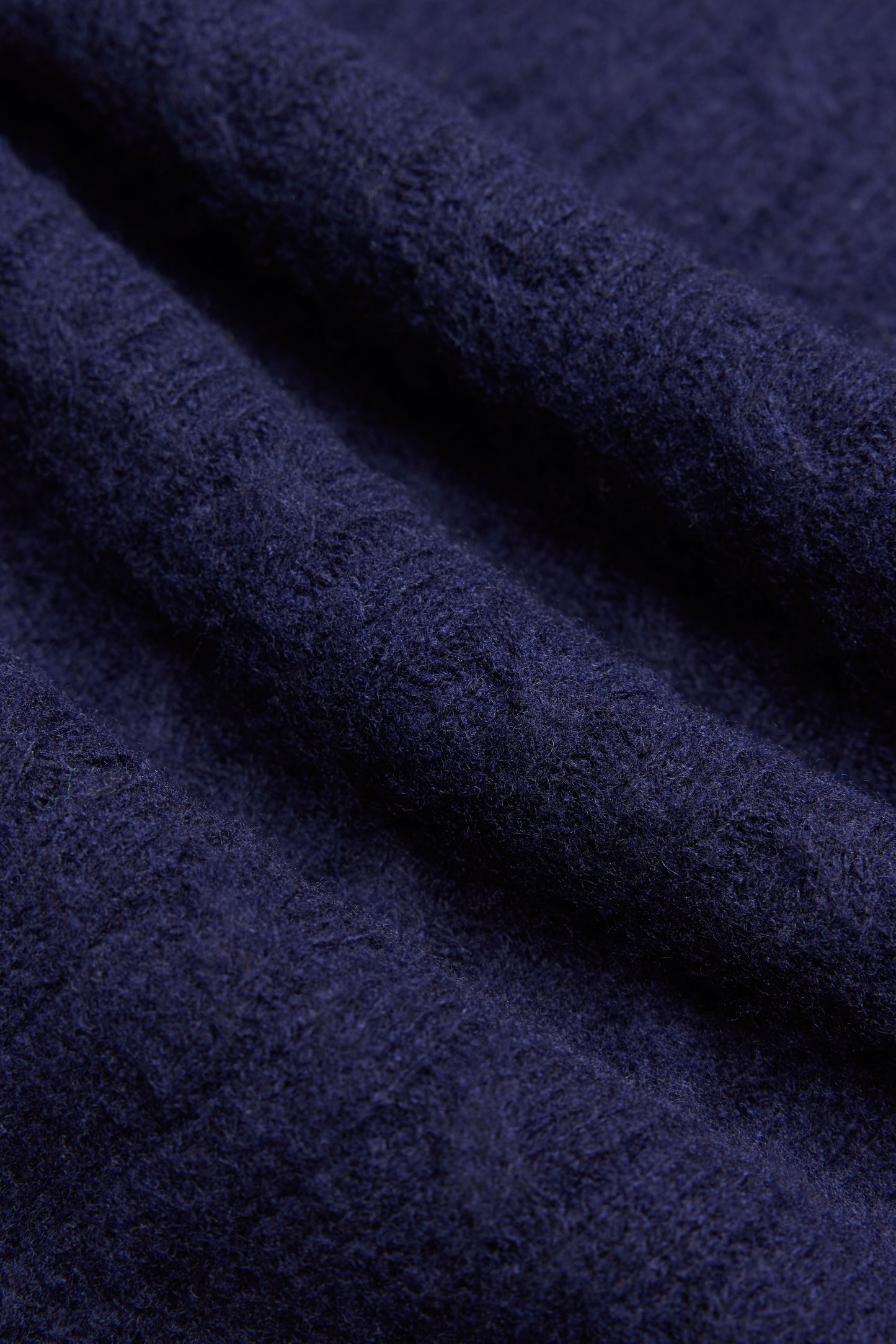 New Navy Cable Knit Shetland Wool Jumper