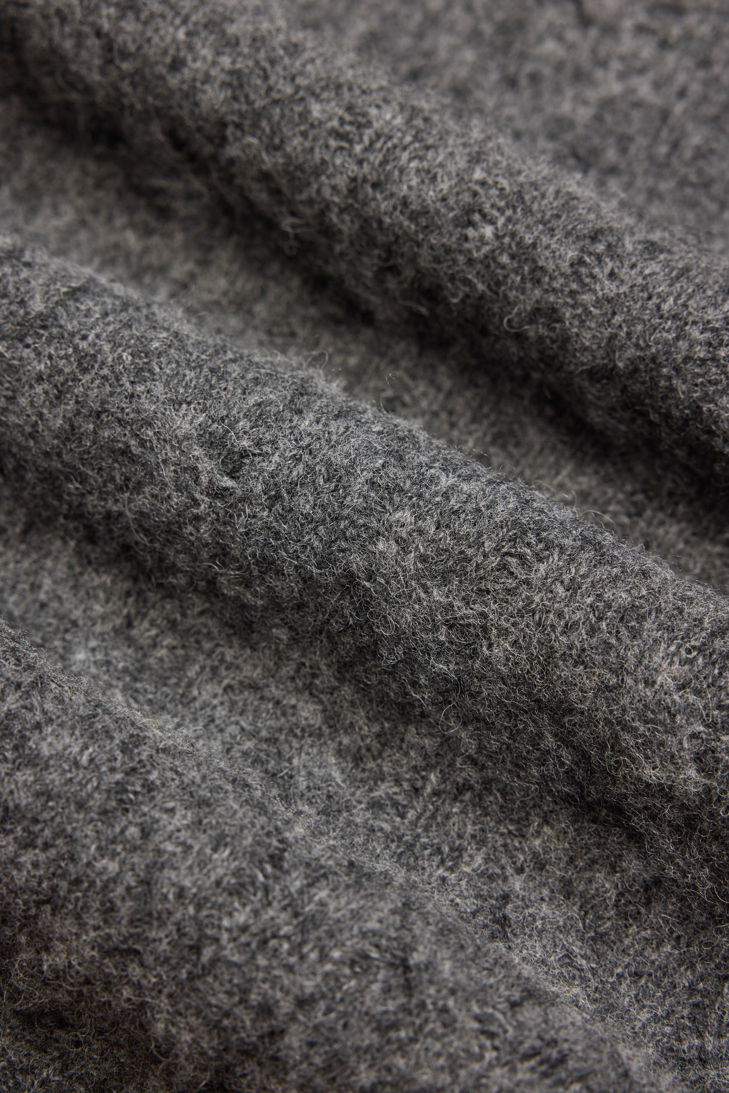 Oxford Grey Cable Knit Shetland Wool Jumper
