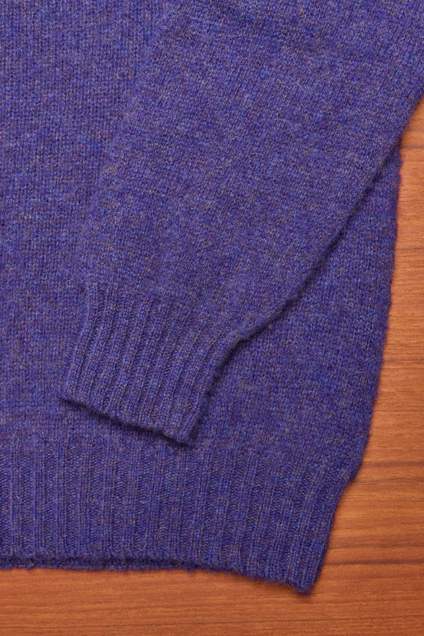 Iris Purple Brushed Shetland Wool Jumper