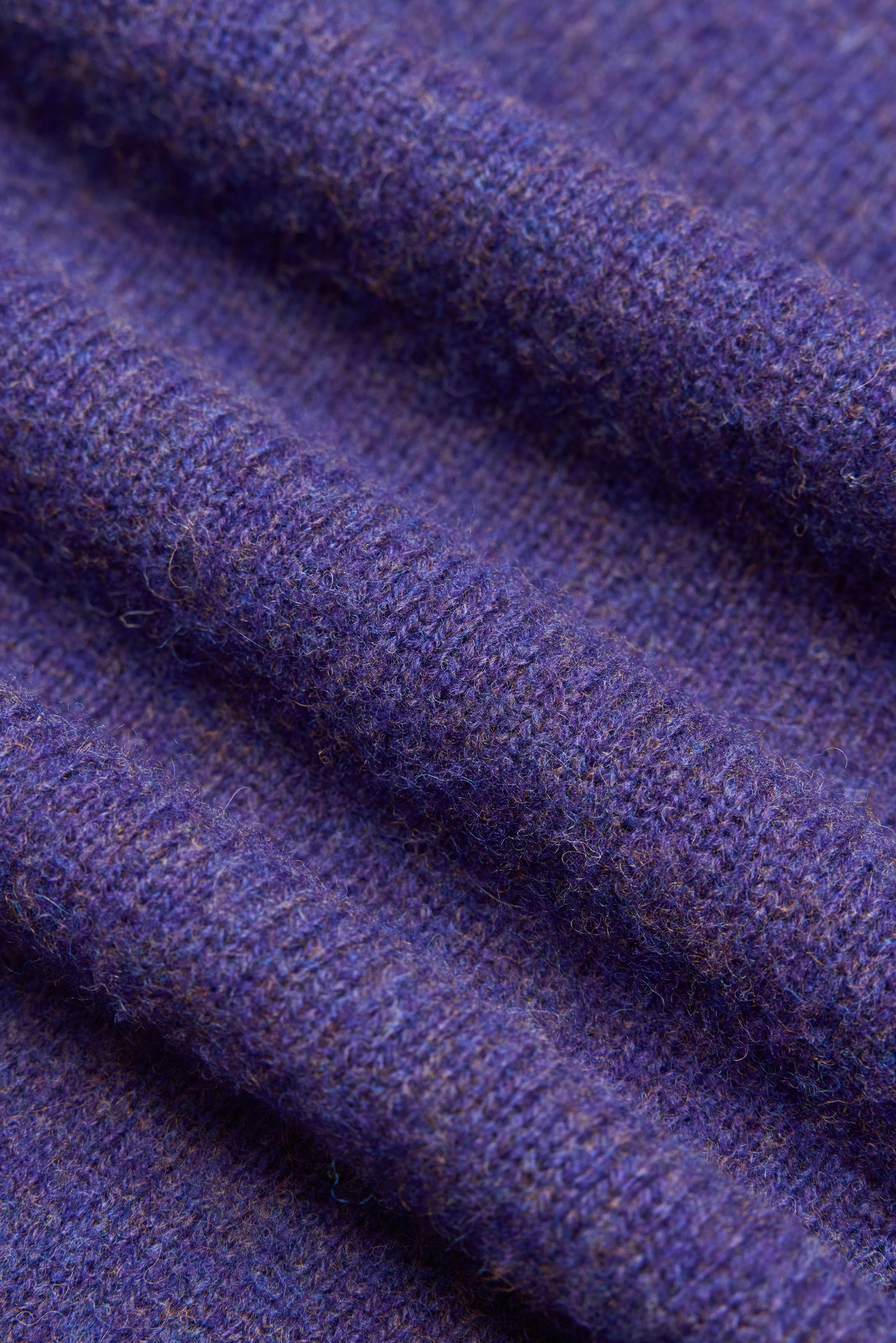 Iris Purple Brushed Shetland Wool Jumper