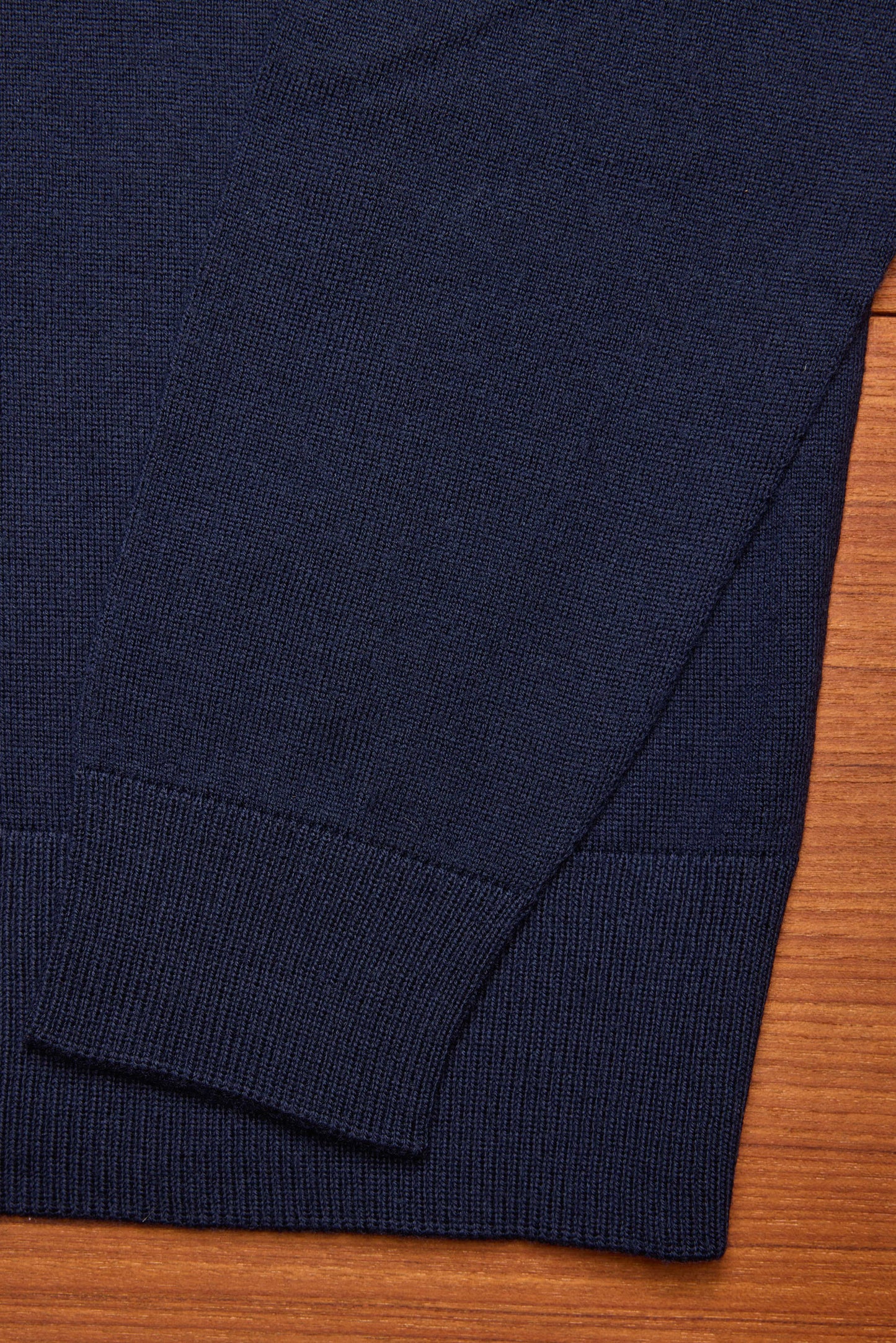 Navy 1/4 Zip Extra Fine Merino Jumper