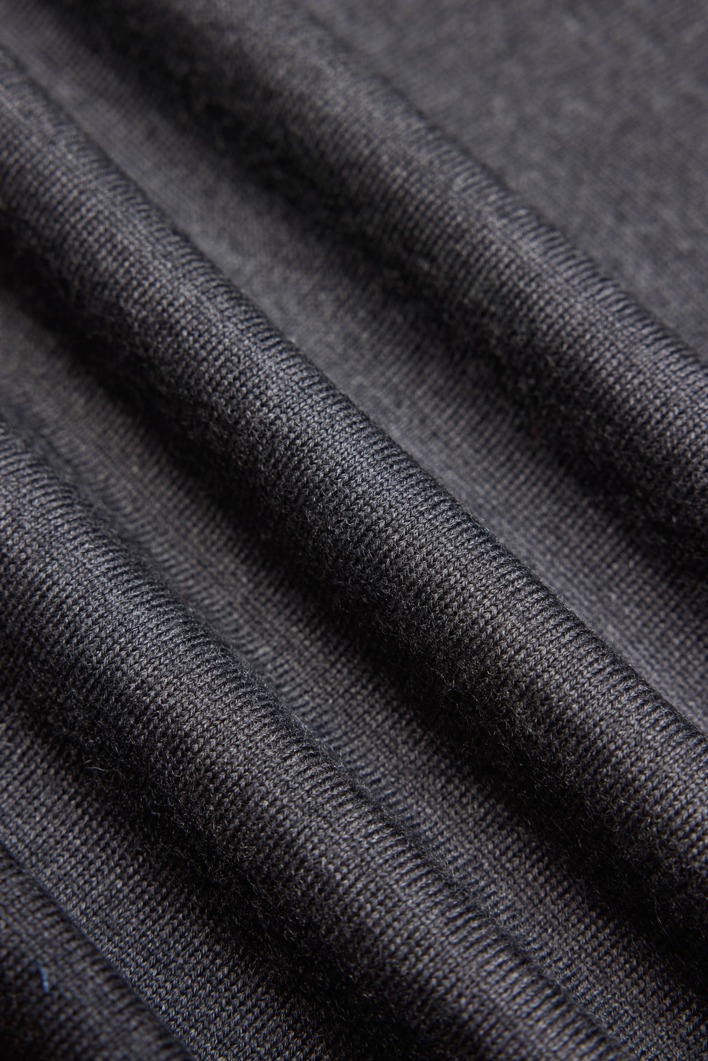 Charcoal 1/4 Zip Extra Fine Merino Jumper