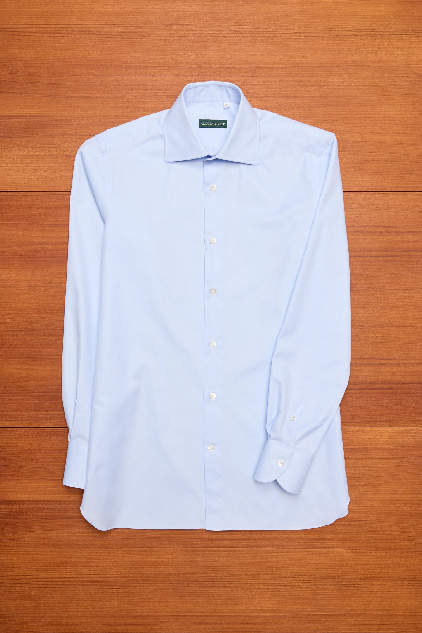 HG Light Blue Twill Spread Collar Shirt