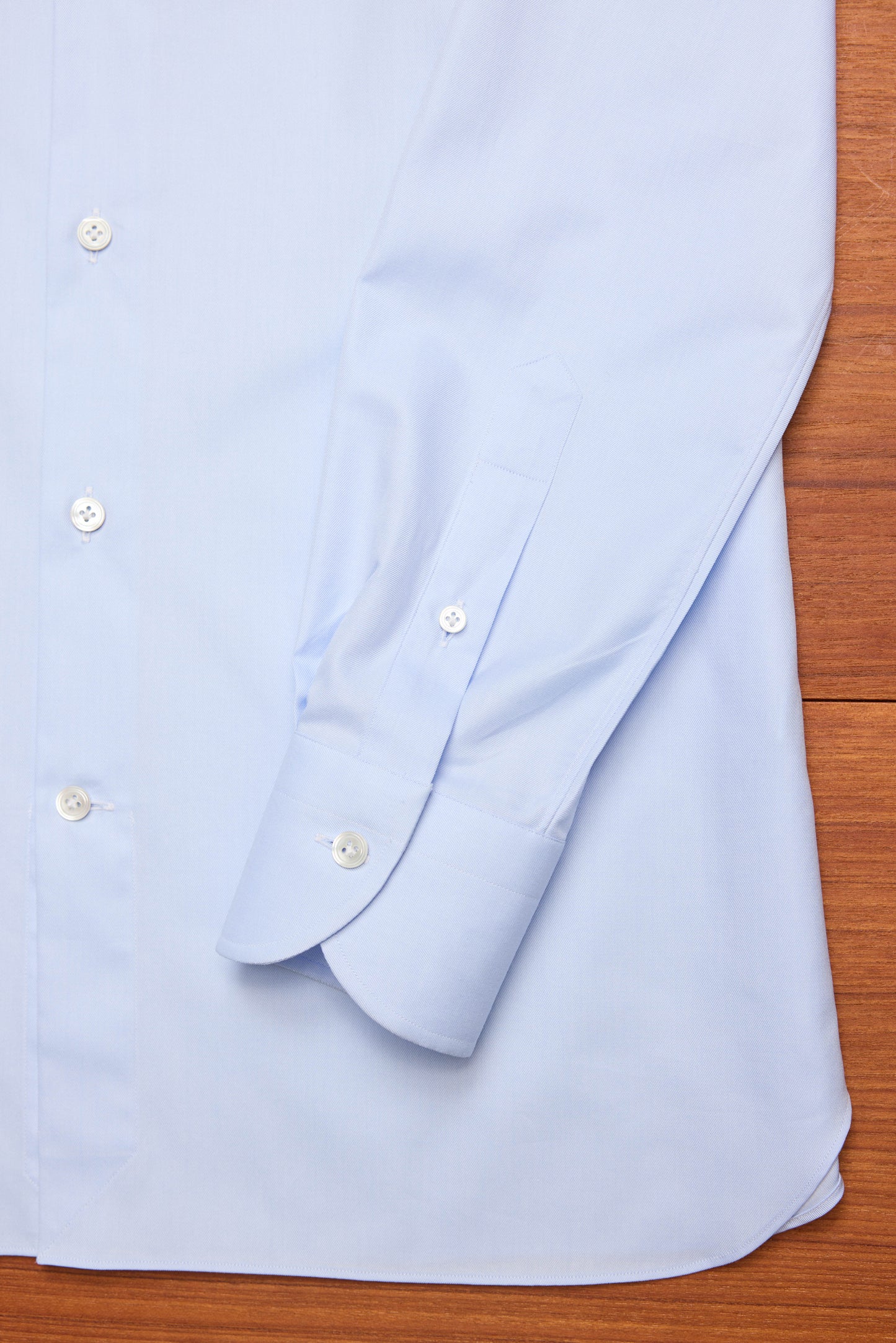 HG Light Blue Twill Spread Collar Shirt