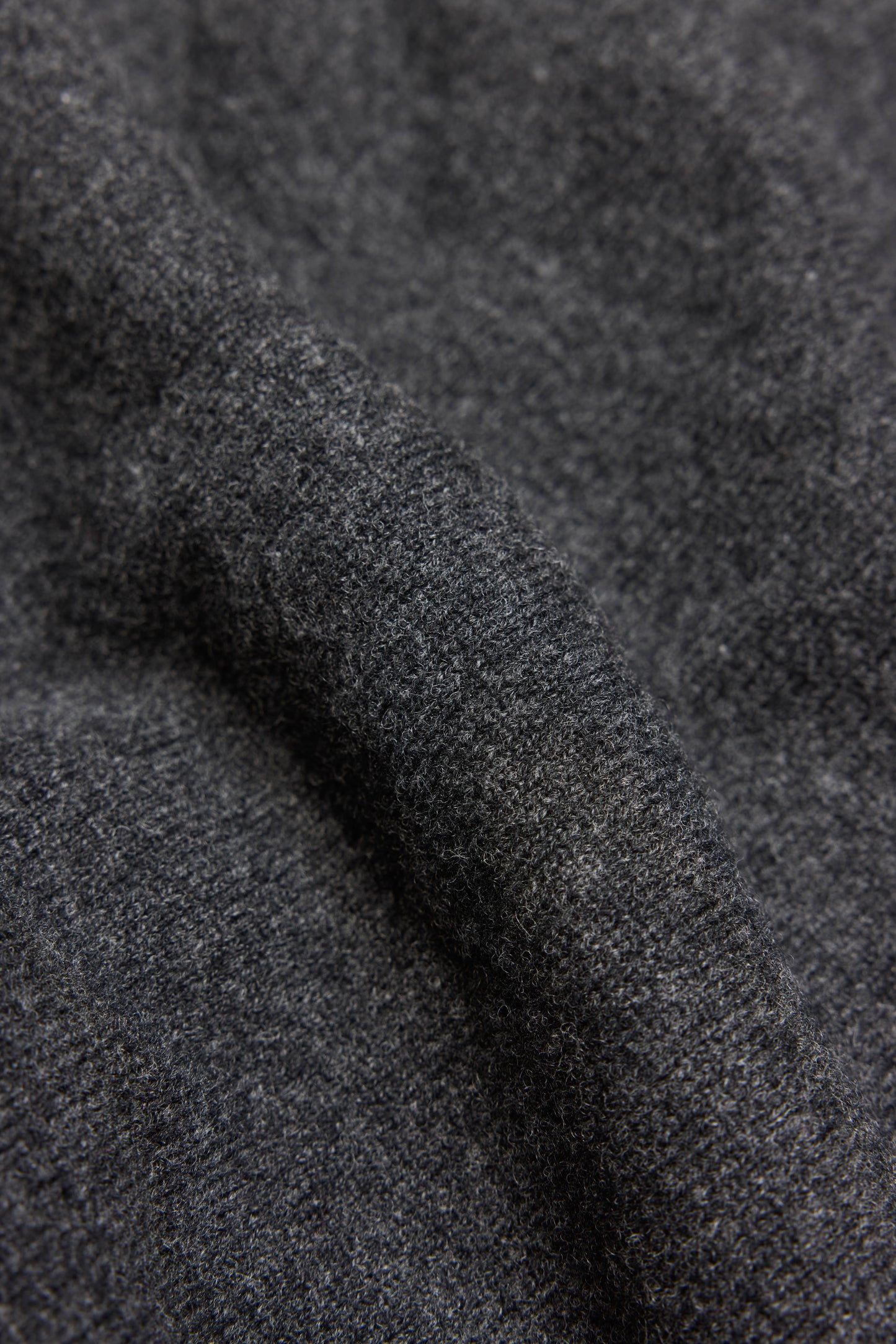 Charcoal Sleeveless Cardigan Lambswool