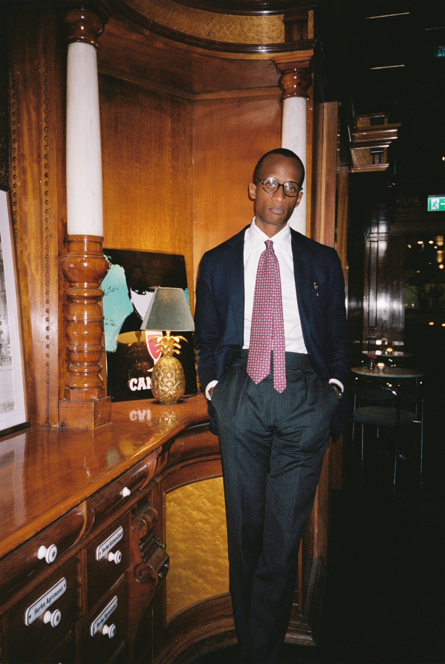 Admiral 2 Pleat Grey Merino Wool Trouser