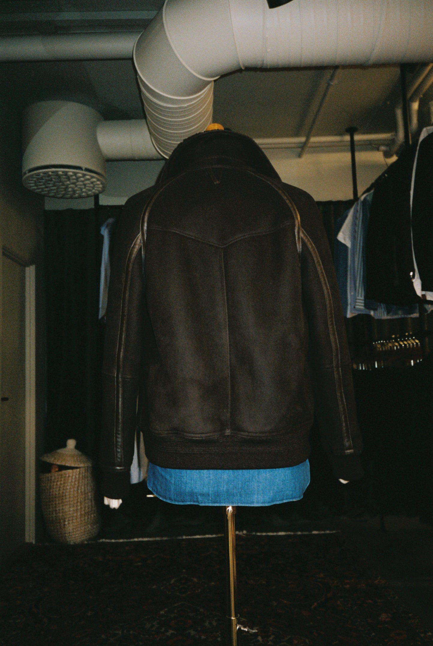 Shearling Caffé Bomber Jacket