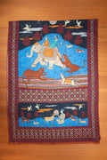 Burgundy Elephant Hunter Wool & Silk Scarf