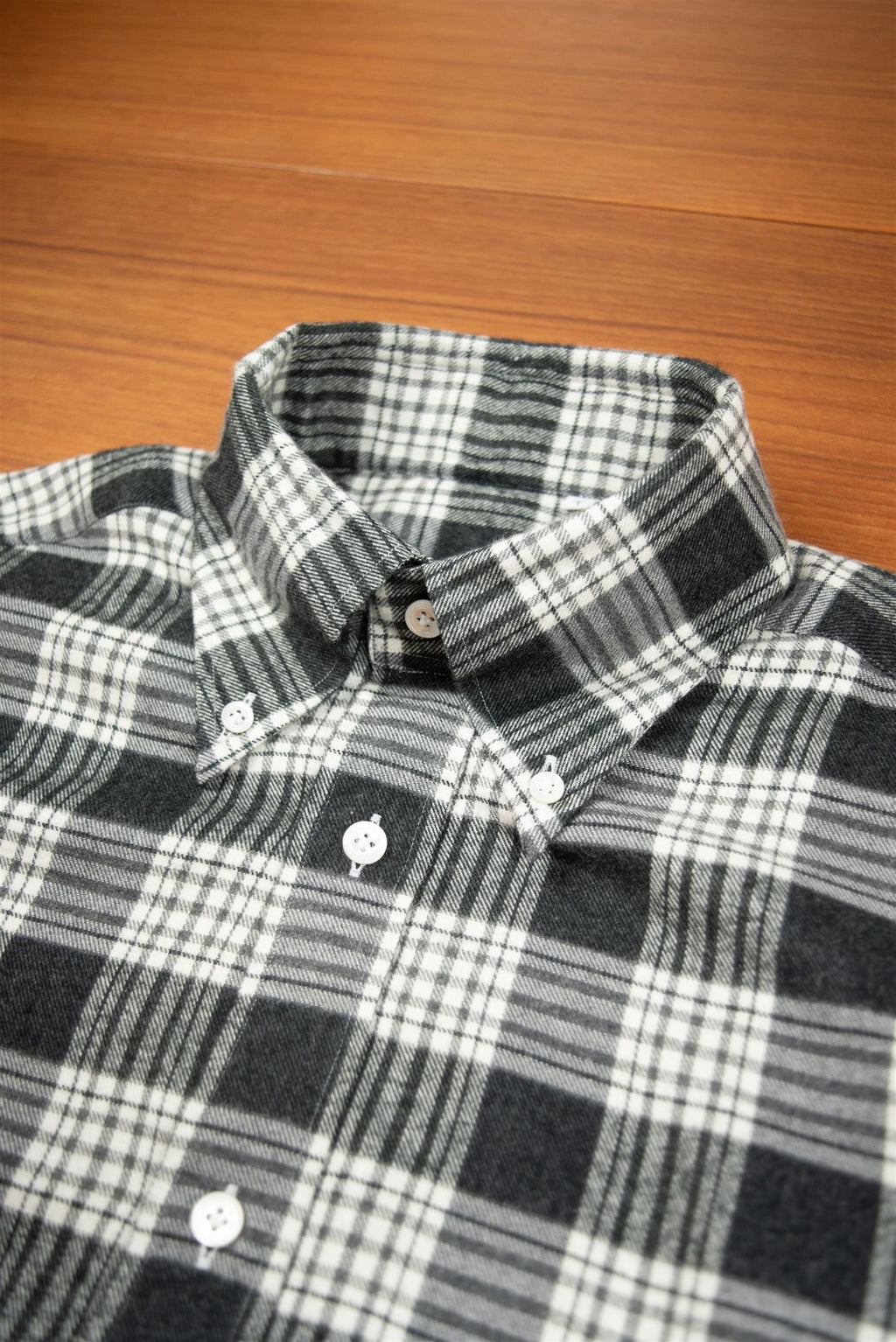 HG Black & White Check Flannel Shirt