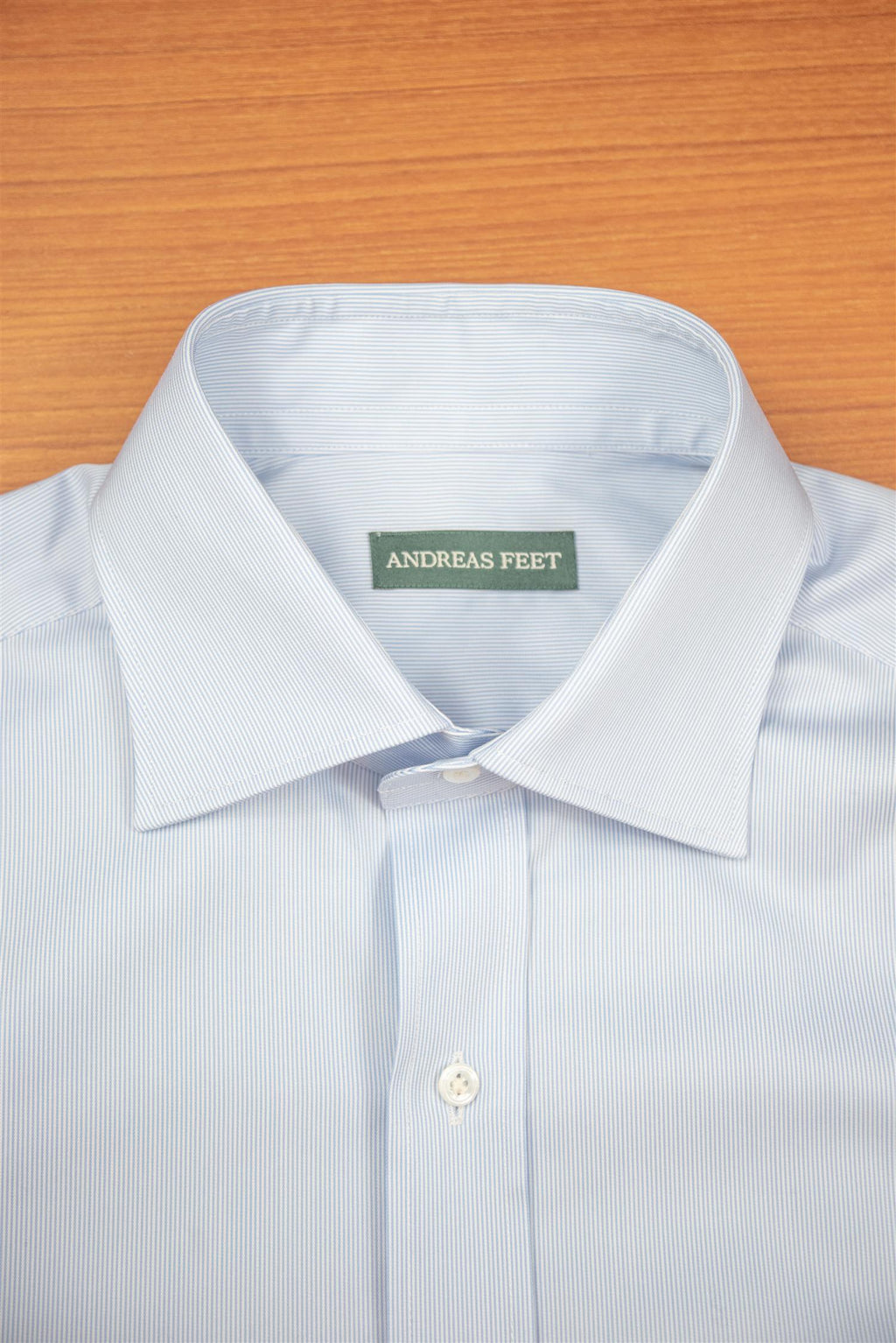 Lt. Blue Stripe Spread Collar Shirt