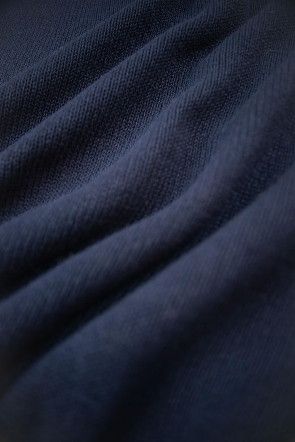 Navy Paper & Silk Crewneck Tee
