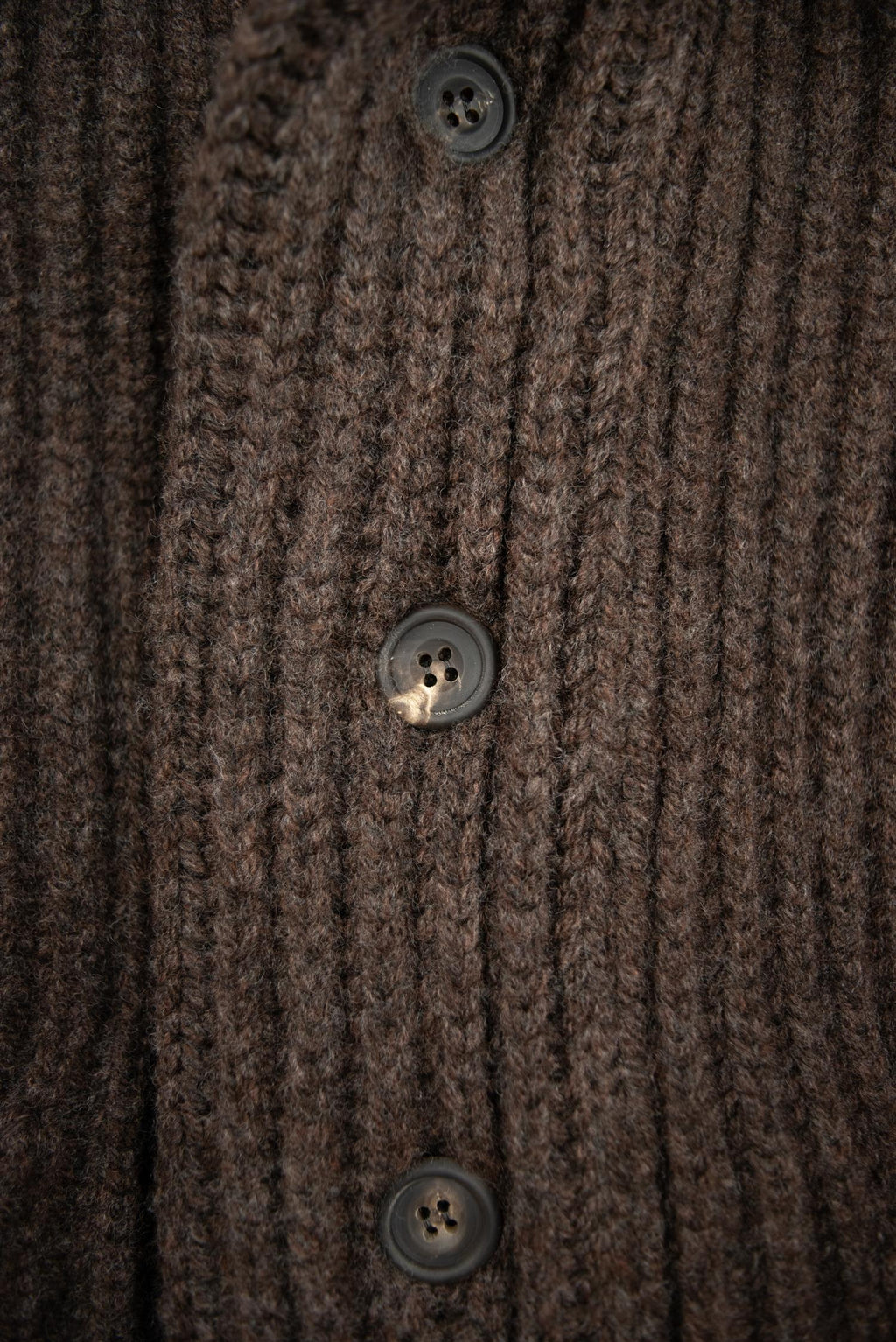 Cacao Lambswool Shawl Cardigan