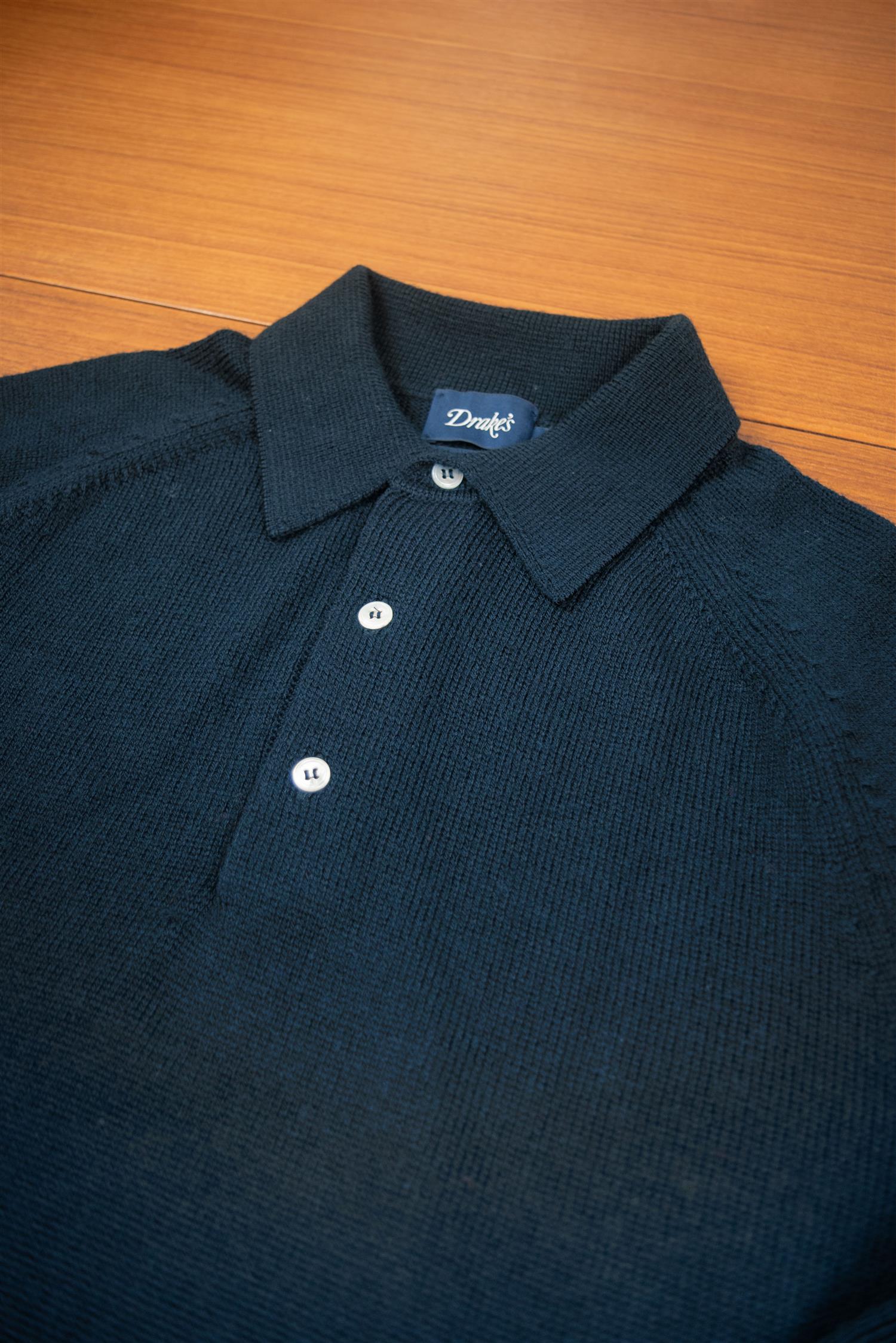 Long sleeve merino Polo
