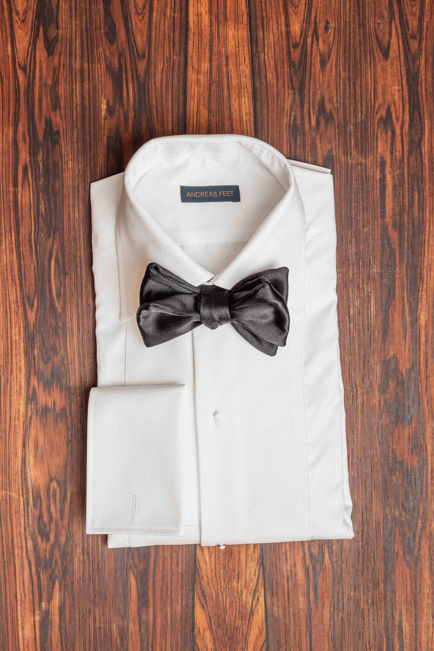 Black Satin Bow Tie