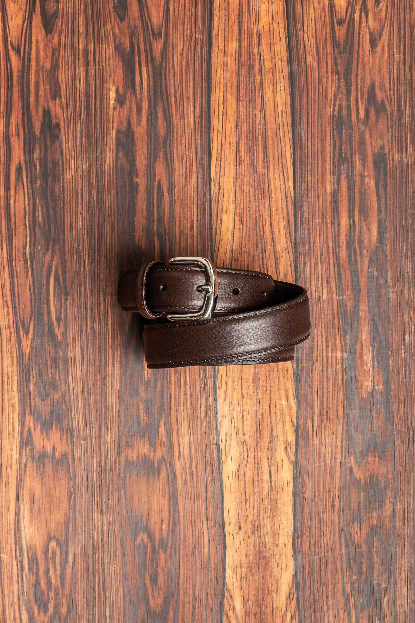 Brown Grain Leather Belt