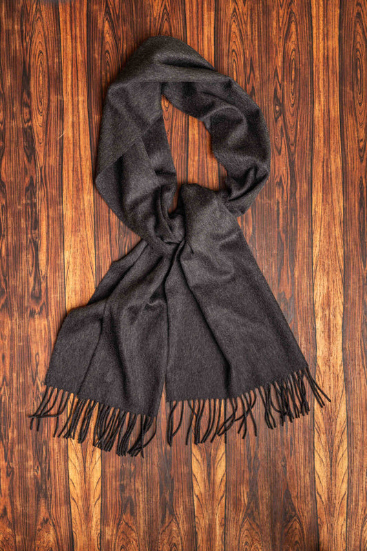 Charcoal Cashmere Scarf