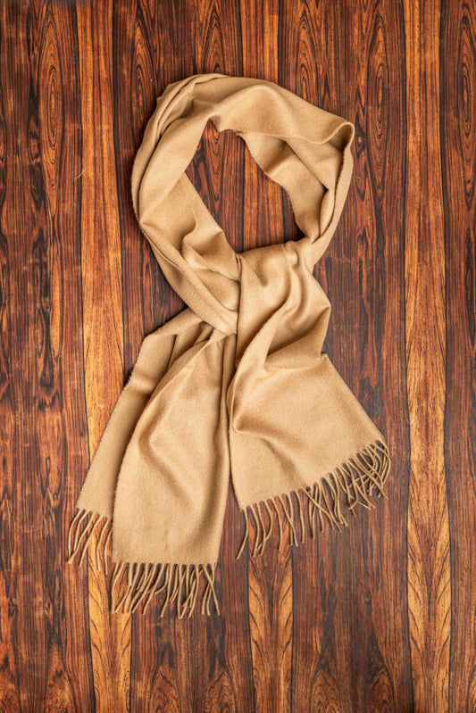 Camel Cashmere Scarf