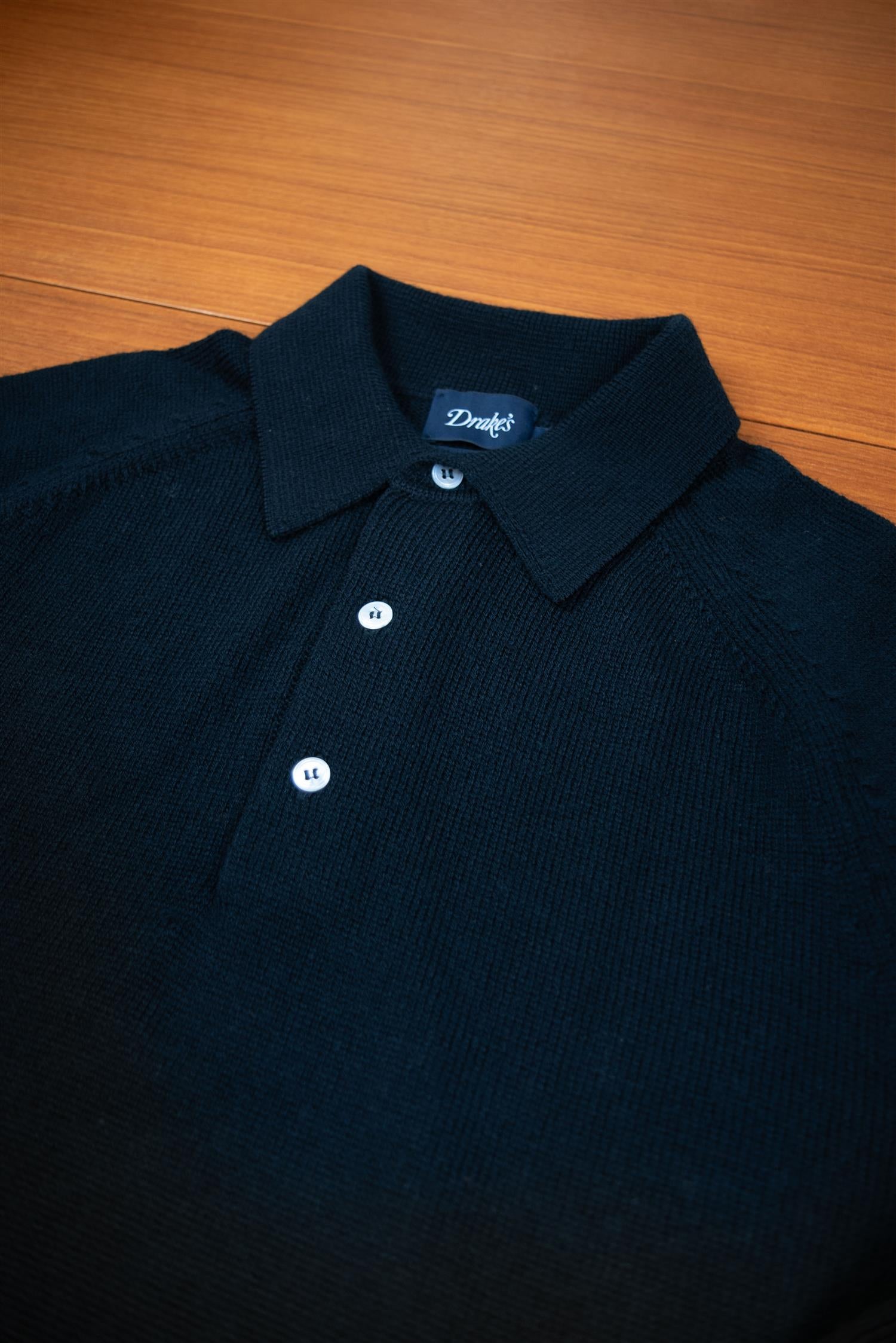 Long sleeve merino Polo