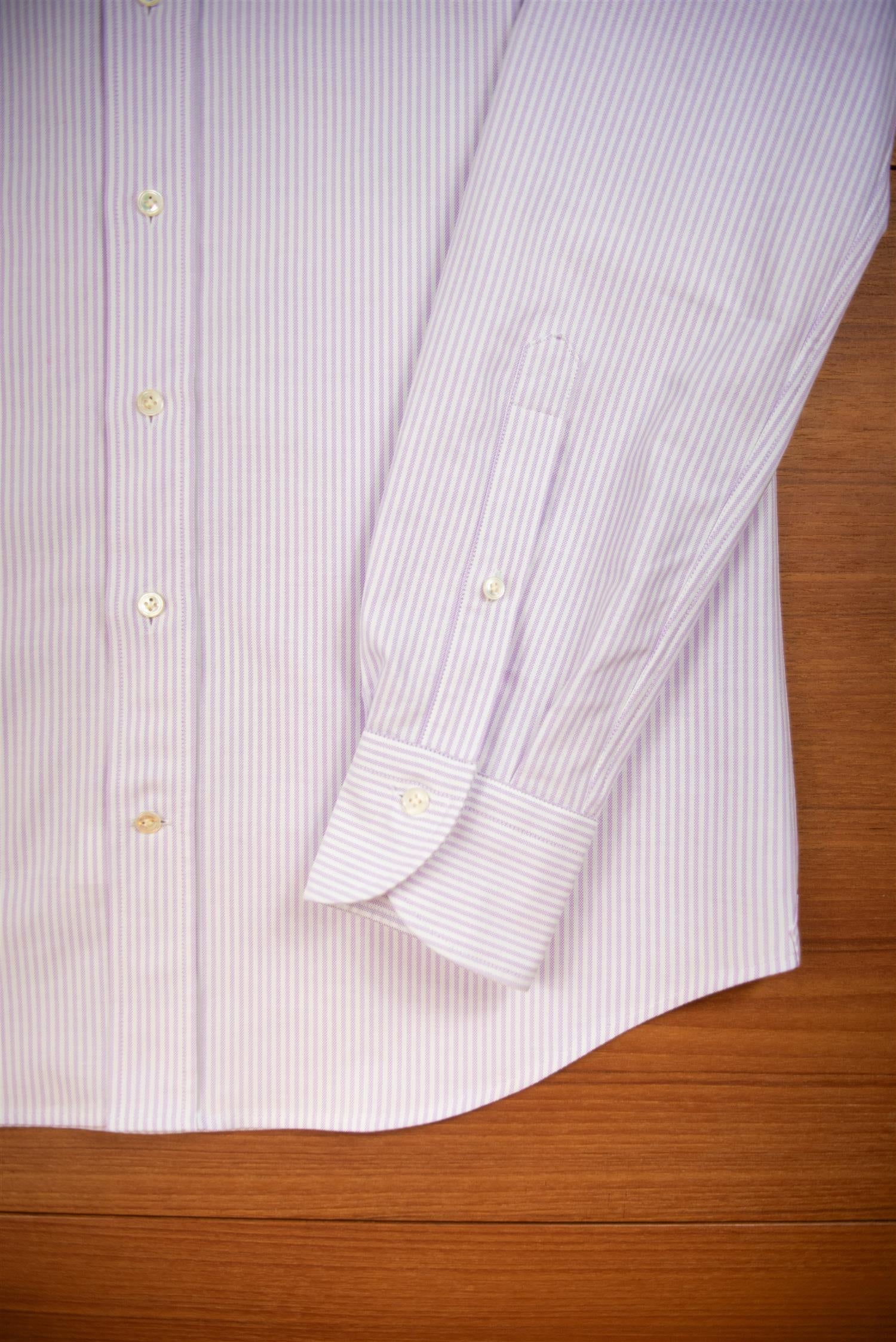 Lilac Stripe Oxford Button Down Shirt