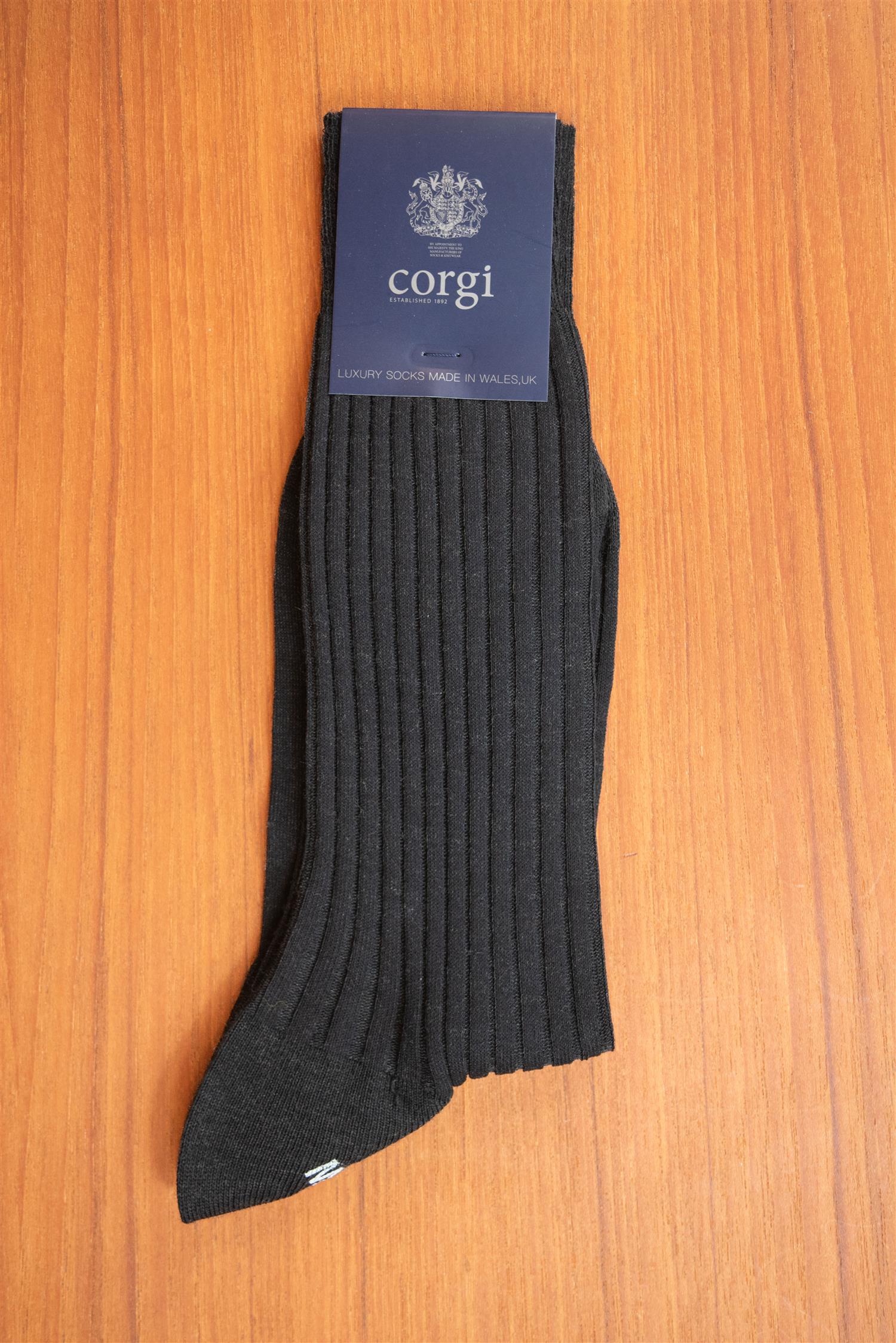 Charcoal Mid Calf Socks