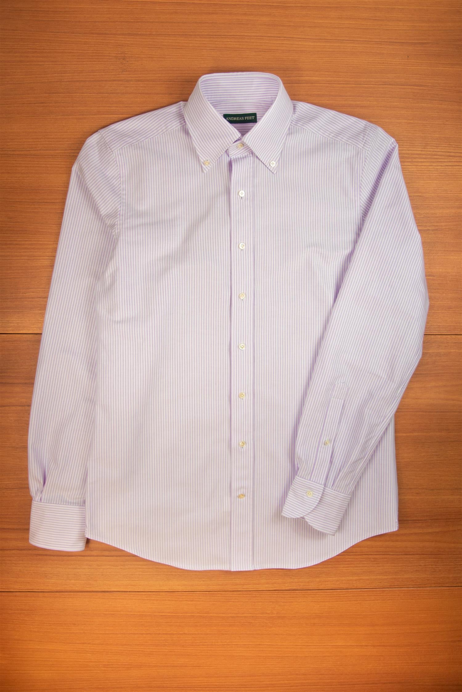 Lilac Stripe Oxford Button Down Shirt