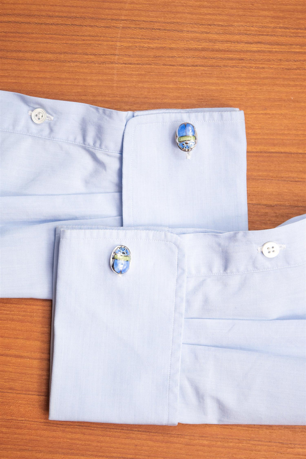 Blue Scarab Cufflink