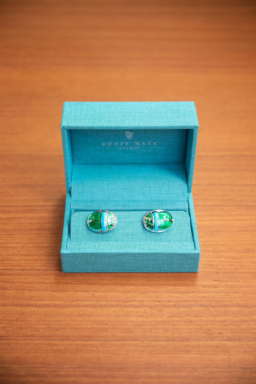 Green Scarab Cufflink