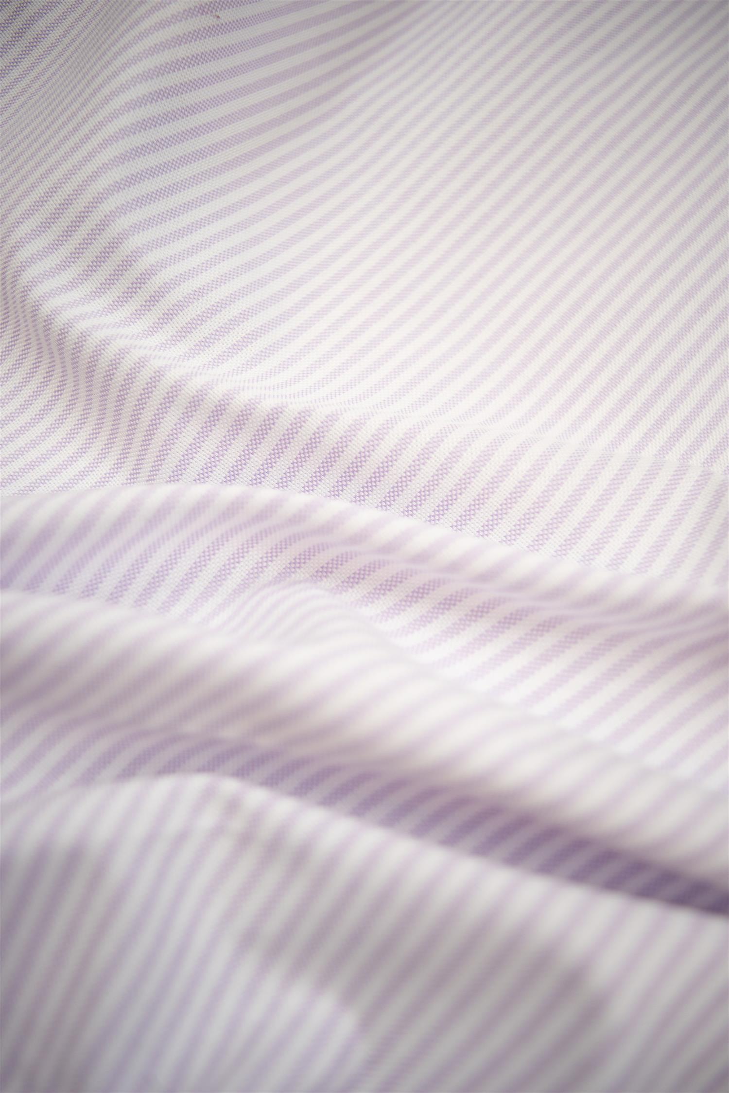 Lilac Stripe Oxford Button Down Shirt