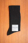 Black No.4 Pure Silk Kneehigh Socks