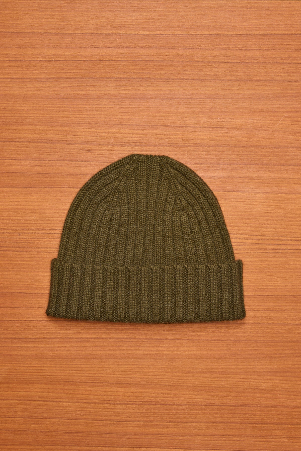 Military Green Cairn Cashmere Beanie