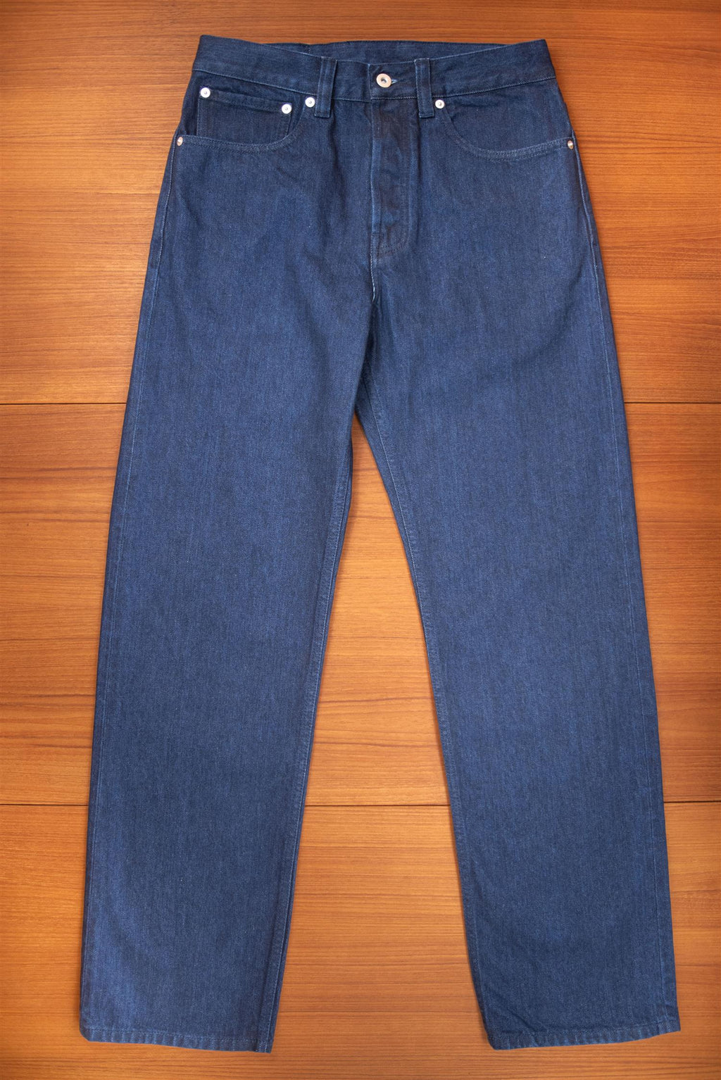 Straight Leg Rinse Wash Jeans