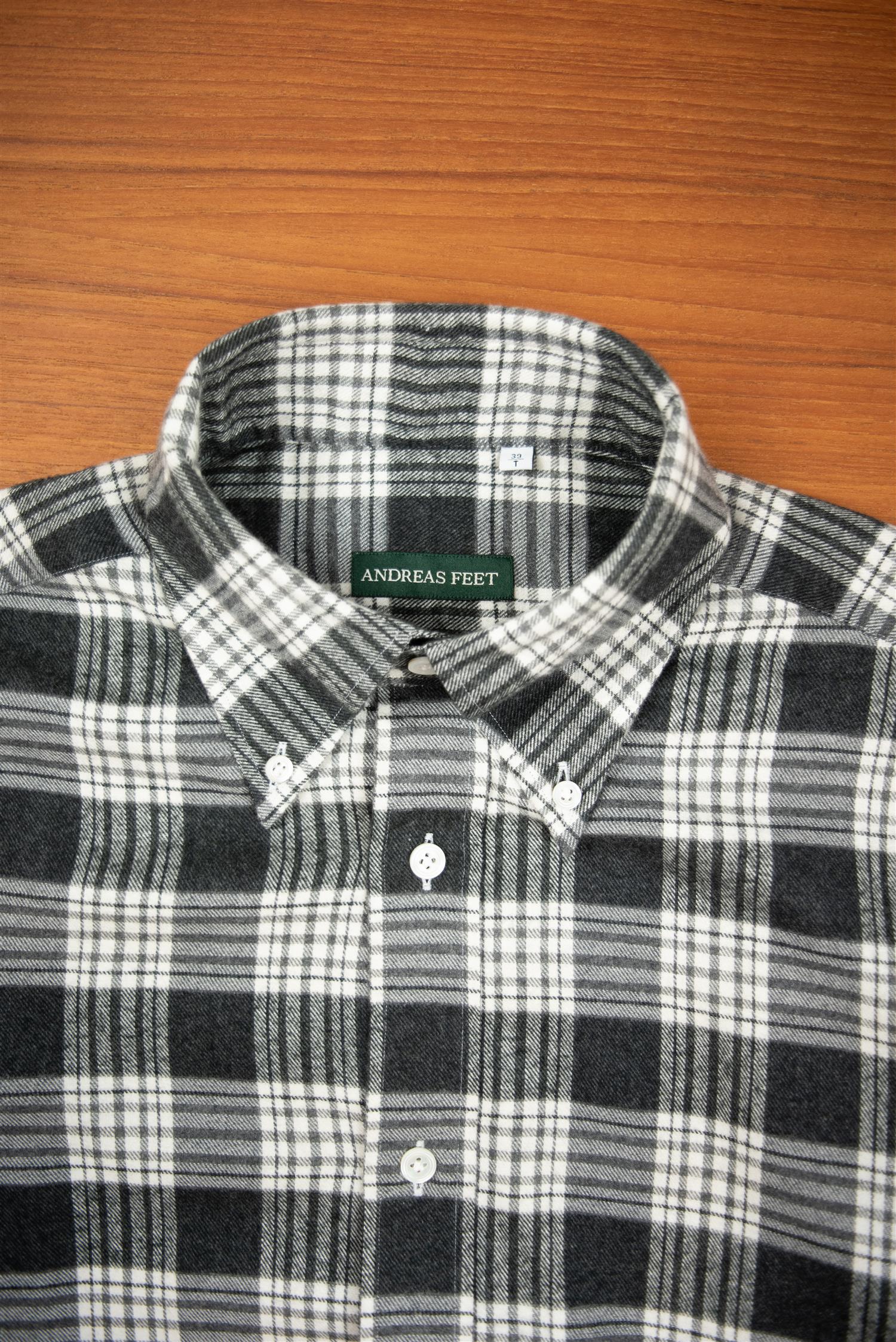 HG Black & White Check Flannel Shirt