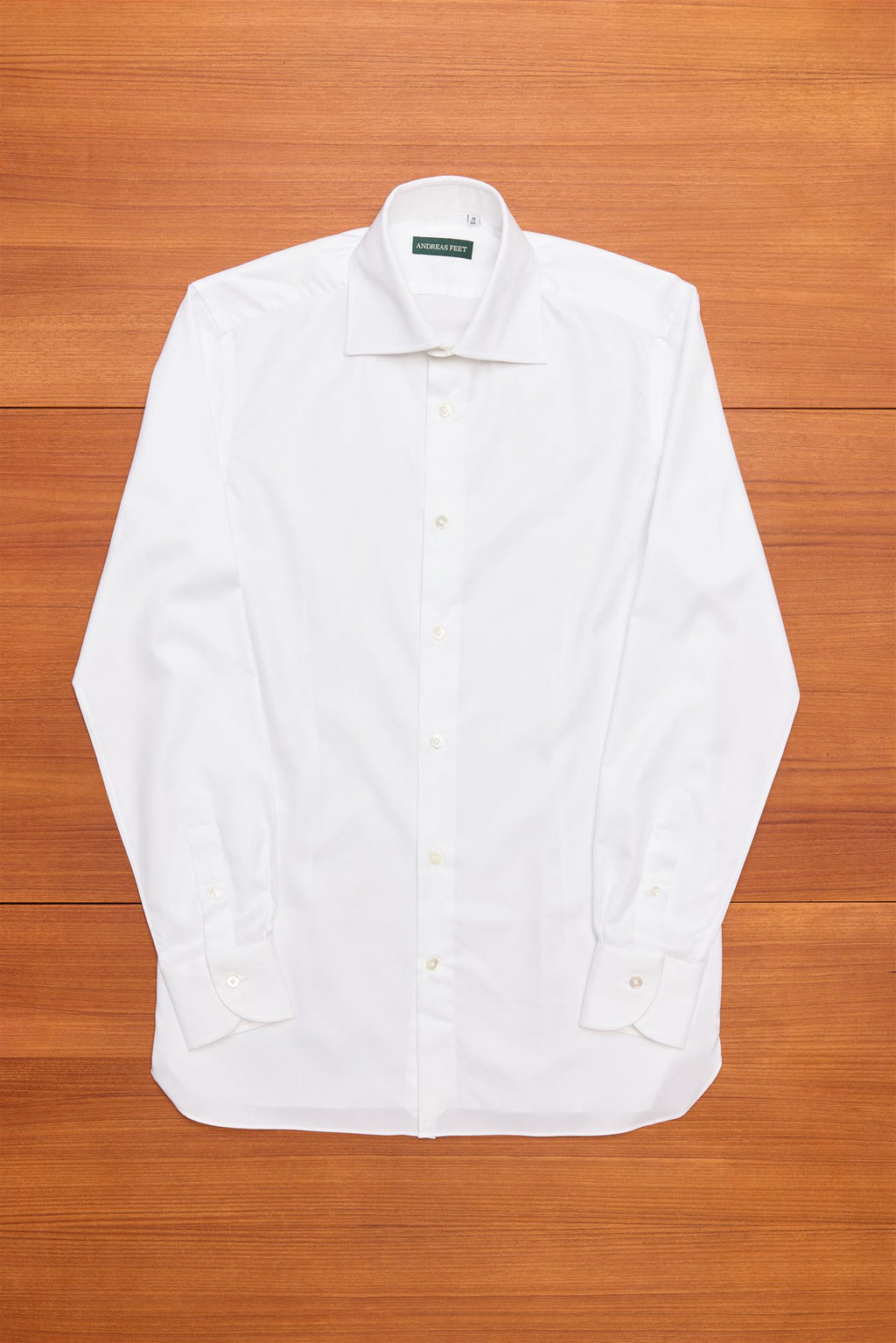 HG White Twill Spread Collar Shirt
