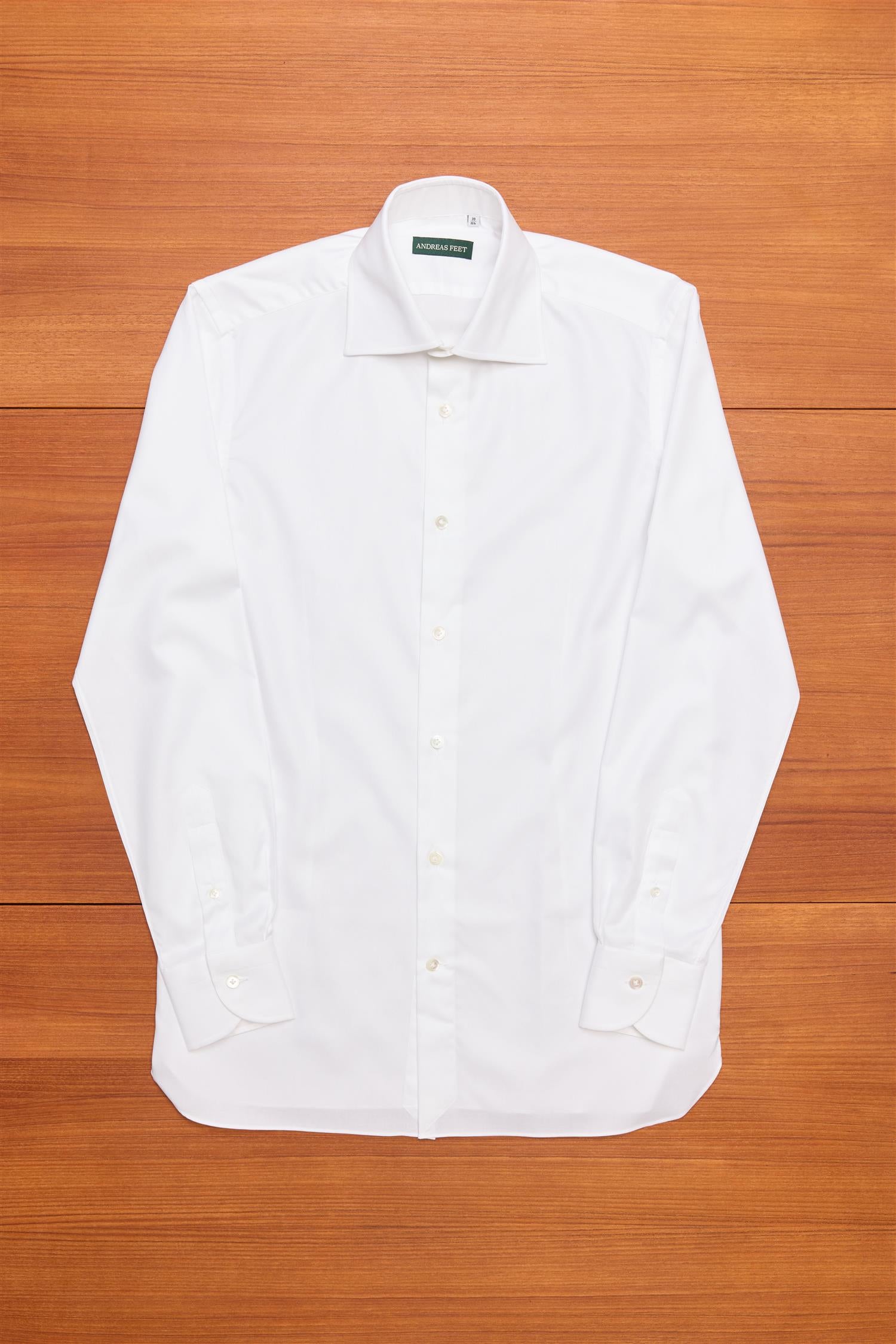 HG White Twill Spread Collar Shirt