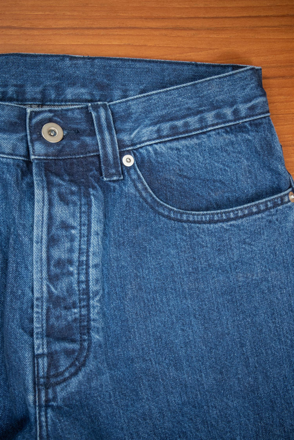 Straight Leg Stone Wash Jeans