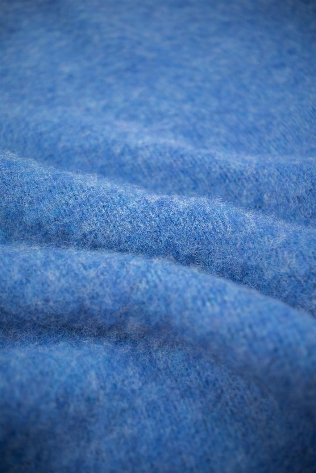 Cobalt Brushed Shetland Wool Jumper
