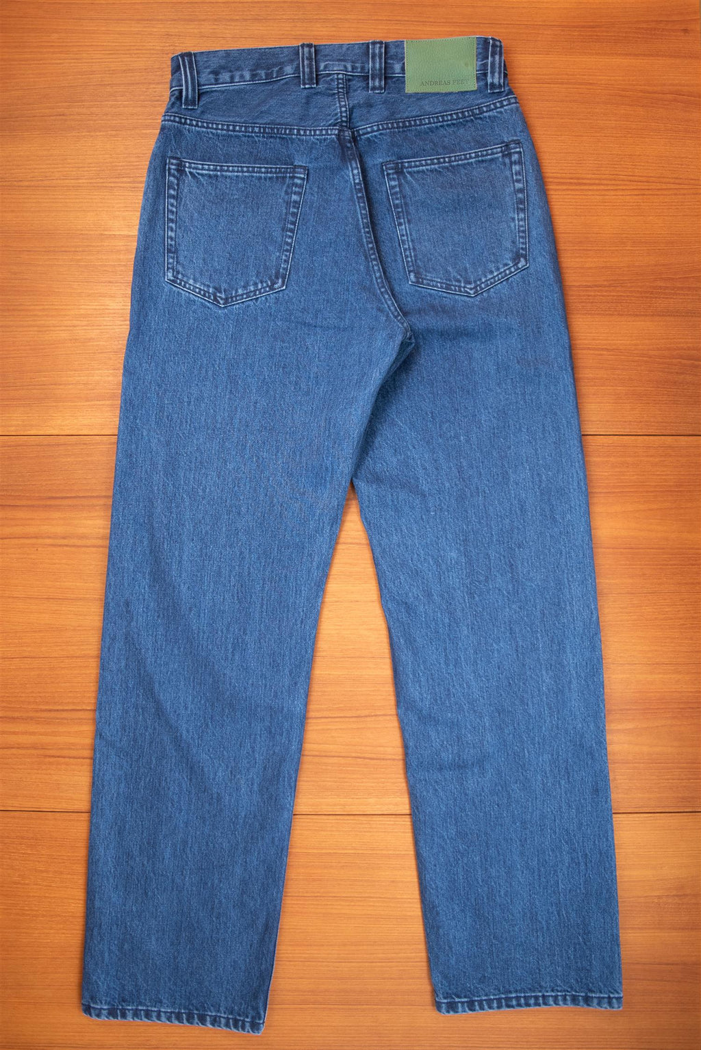 Straight Leg Stone Wash Jeans