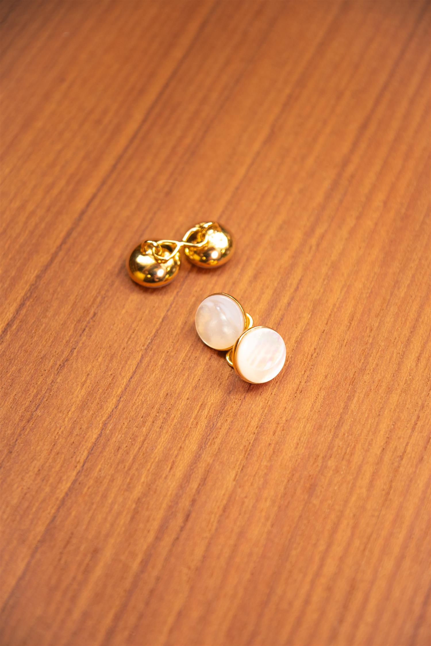 Gold Mother of Pearl Cufflink