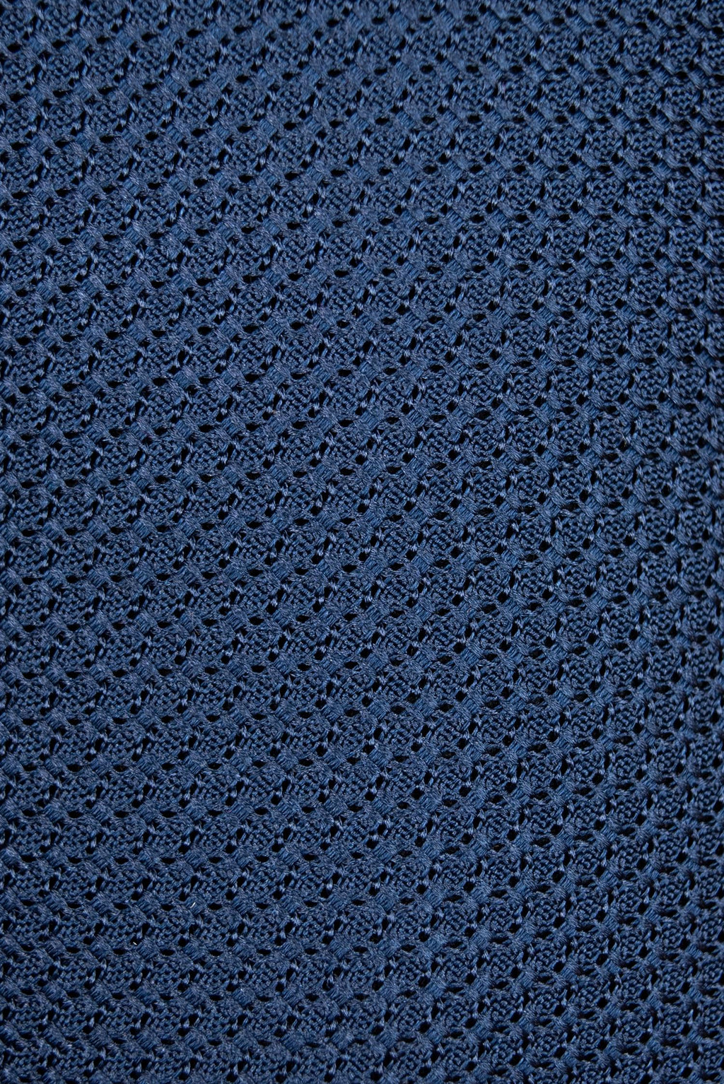 Blue Grenadine 3-Fold Silk Tie