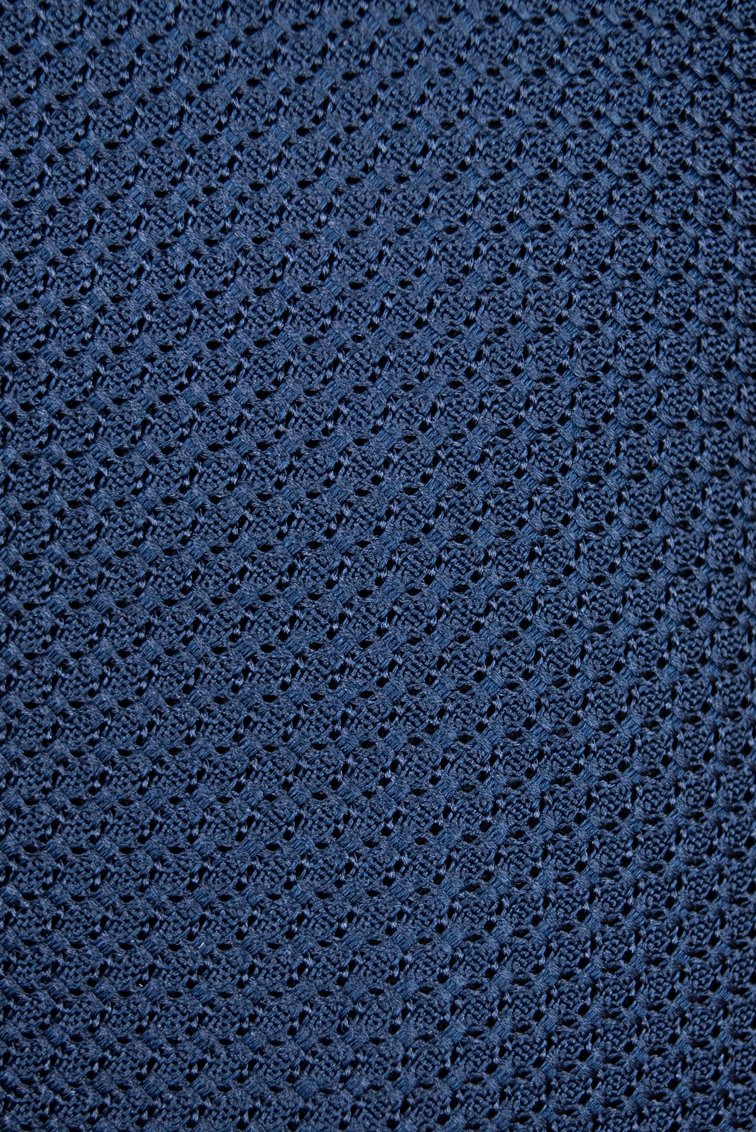 Blue Grenadine 3-Fold Silk Tie