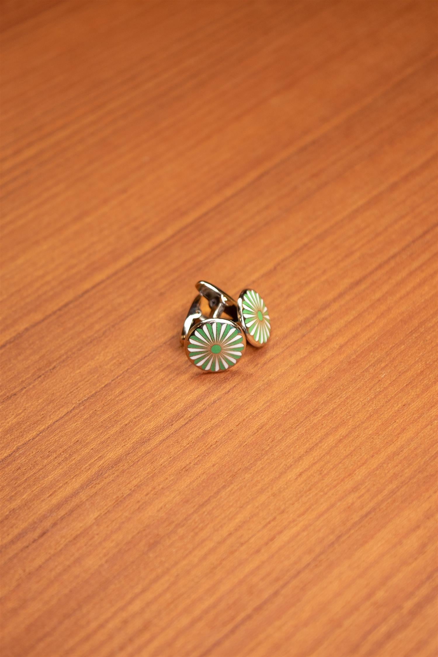 Green Flora Cufflink