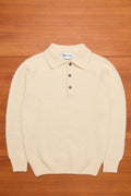 Vanilla Polo Neck Brushed Shetland Wool Jumper