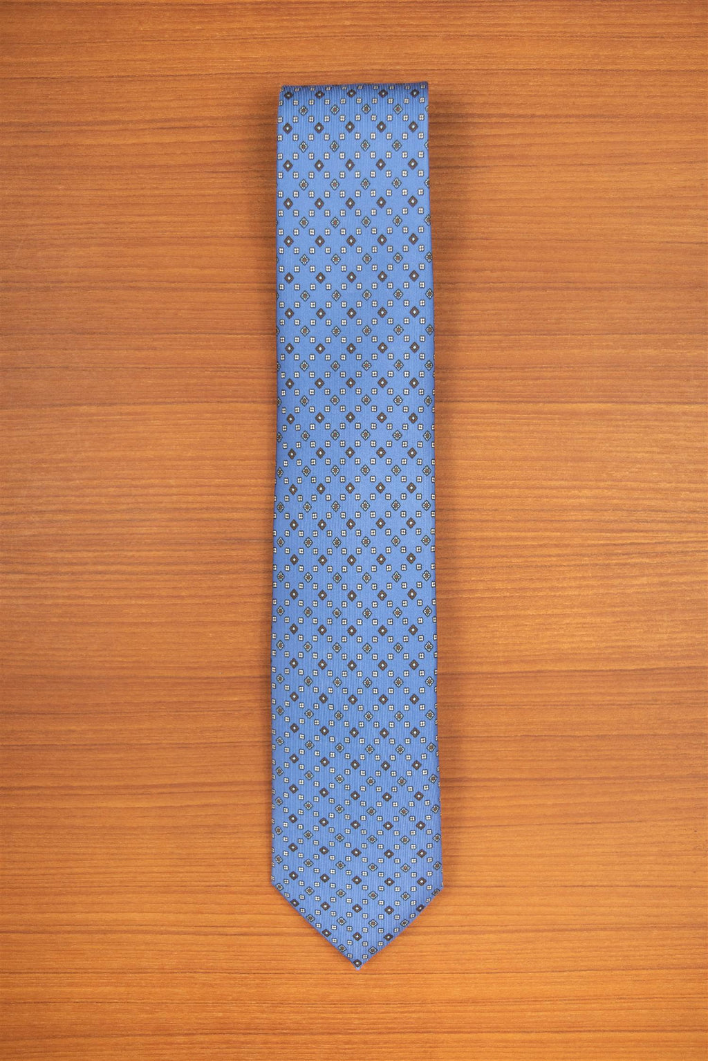 Pigeon blue 3-Fold Silk Tie