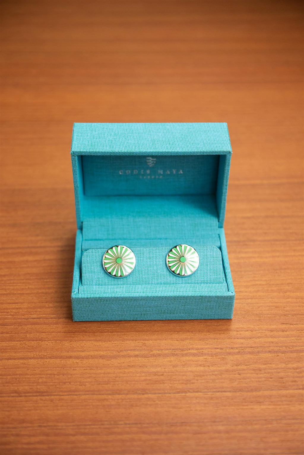 Green Flora Cufflink