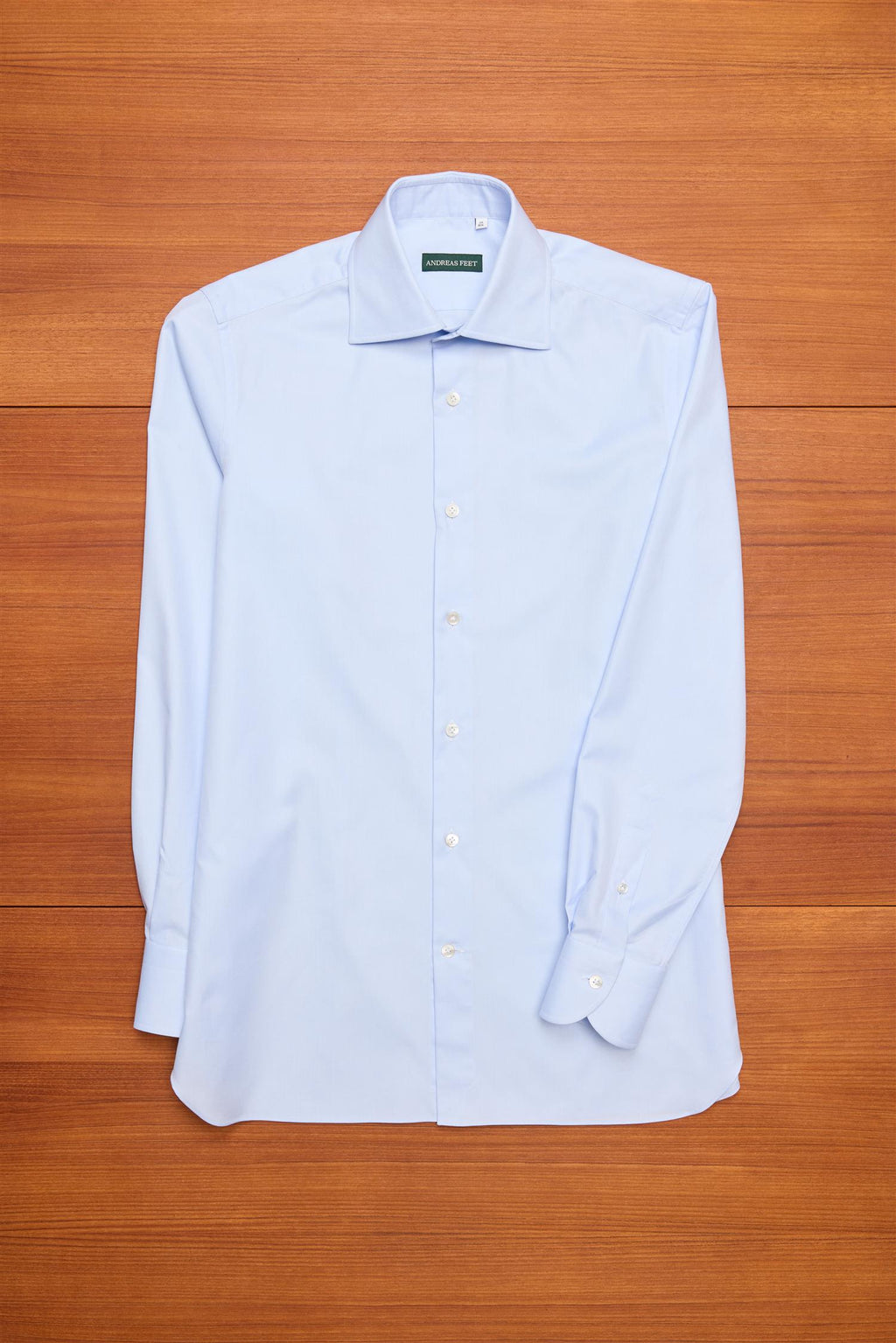 HG Light Blue Twill Spread Collar Shirt