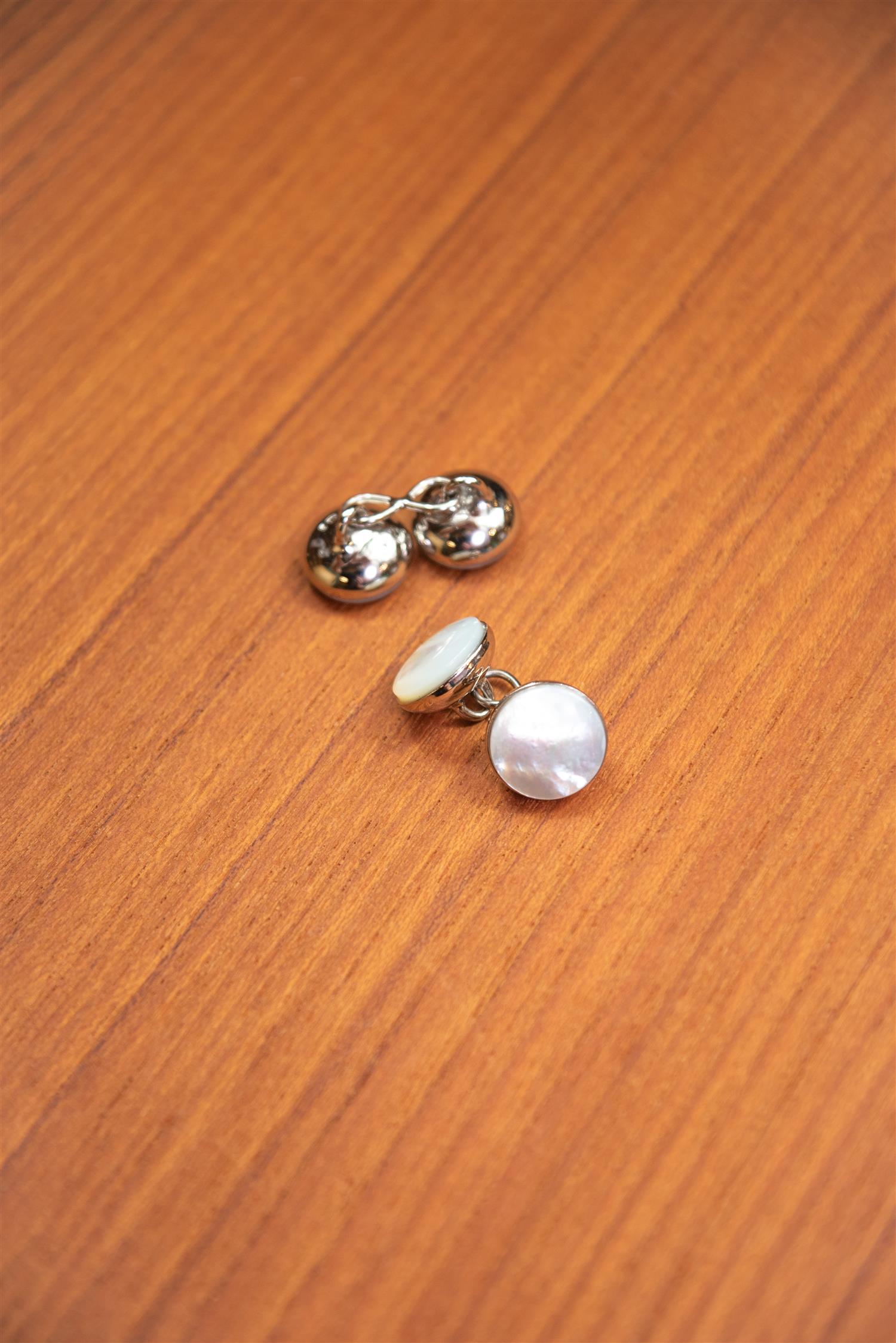 Silver Mother of Pearl Cufflink
