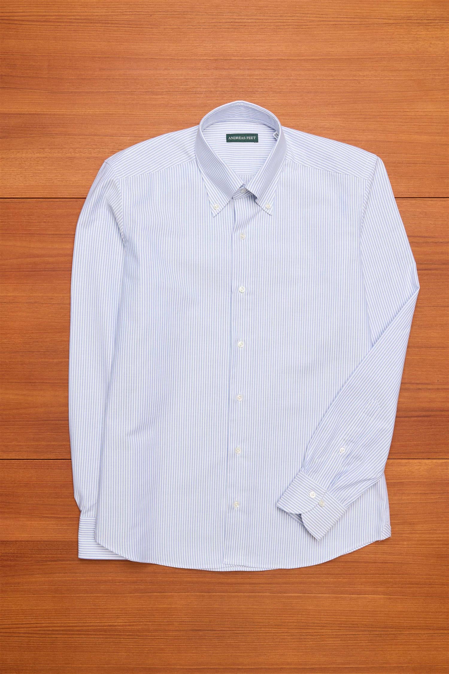 Blue Stripe Oxford Button Down Shirt