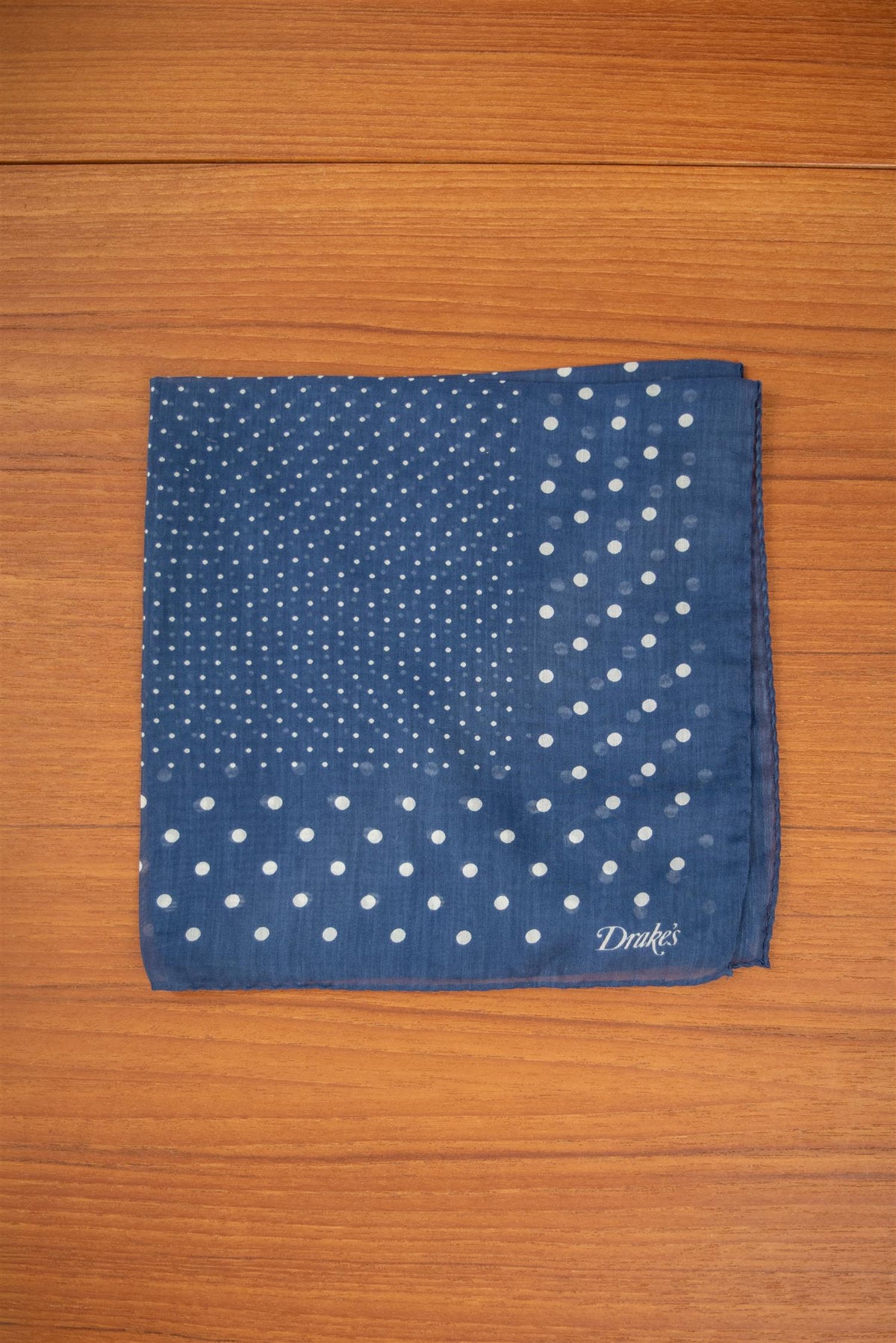 Pocket Square Polka Blue