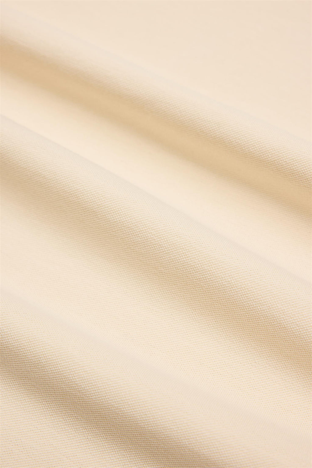 Ecru Piqué Cotton Polo Shirt