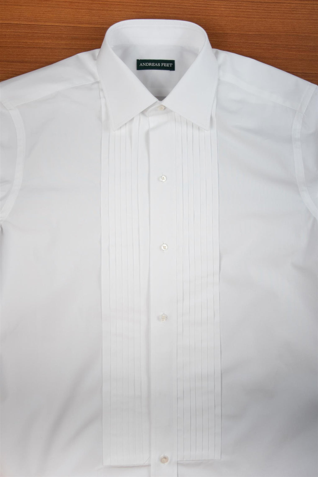 Kent Collar Smoking/ Black Tie Poplin Shirt